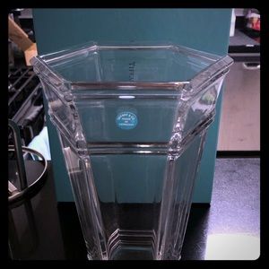 Tiffany & Co glass vase - flowers